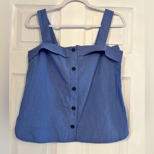 Banana Republic Blue Buttoned Tank Top